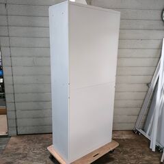 4月 売約済IS 鍵付きキャビネット 観音開き ロッカー 書庫 書棚 書類庫 オフィス家具 事務用品 25c菊TK②の画像