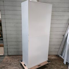 4月 売約済IS 鍵付きキャビネット 観音開き ロッカー 書庫 書棚 書類庫 オフィス家具 事務用品 25c菊TK③の画像