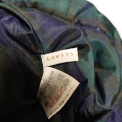 LOWRYS FARM　モコモコフリースとチェック柄ナイロンのリバーシブル中綿ジャケット Mサイズの画像