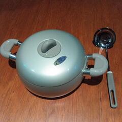 未使用　浅型鍋•お玉セット