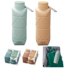 パタメル 折りたたみ 水筒 シリコンボトル 超コンパクトたためる 500mlの画像