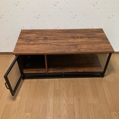 【お話中】ローテーブル　収納扉あり 