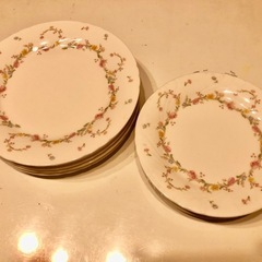 花柄のお皿