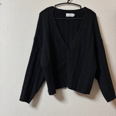 【取引中】AZUL by moussy カーディガン 黒 秋服 冬服 アズール アウターの画像