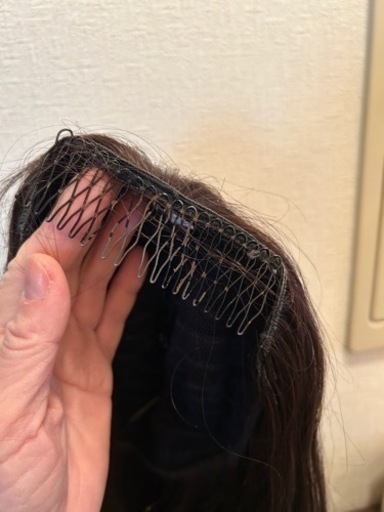 ヘアウイッグ　人毛　ロング