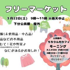 ３月２２日フリーマーケット/野市町