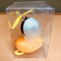 自転車ハンドル用アクセサリー・プロペラつきアヒル（白スターヘル）の画像