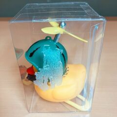 自転車ハンドル用アクセサリー・プロペラつきアヒル（すいかヘル）の画像