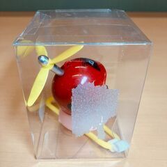 自転車ハンドル用アクセサリー・プロペラつきアヒル（てんとう虫ヘル）の画像