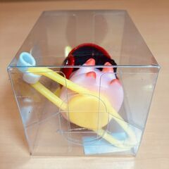 自転車ハンドル用アクセサリー・プロペラつきアヒル（てんとう虫ヘル）の画像