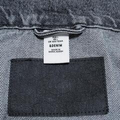 H&M &DENIM デニムジャケット 短丈 ショート丈 ドロップショルダーの画像