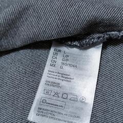 H&M &DENIM デニムジャケット 短丈 ショート丈 ドロップショルダーの画像
