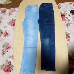 キッズ　スキニージーンズ　110cm　２本セットの画像