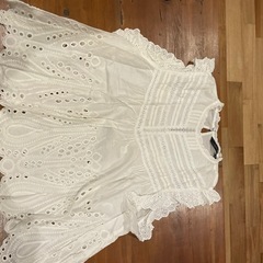 ZARA WOMAN ホワイト ノースリーブ L