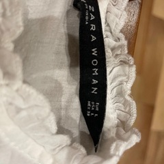 ZARA WOMAN ホワイト ノースリーブ Lの画像