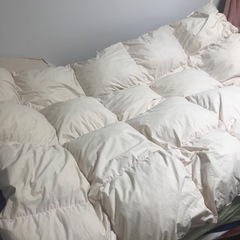 フェザー布団　羽毛掛けふとん