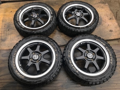 15インチ　アルミホイール　迫力あるタイヤ　オープンカントリー