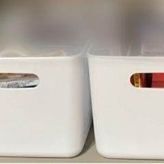 収納ケース　白　セットの画像