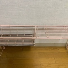シャネルの香水　キッチン　洗いかご　ピンク　姫系　水切り　シンク...