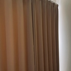 遮光1級カーテン/グレージュ/防炎/超形状記憶/2枚組の画像