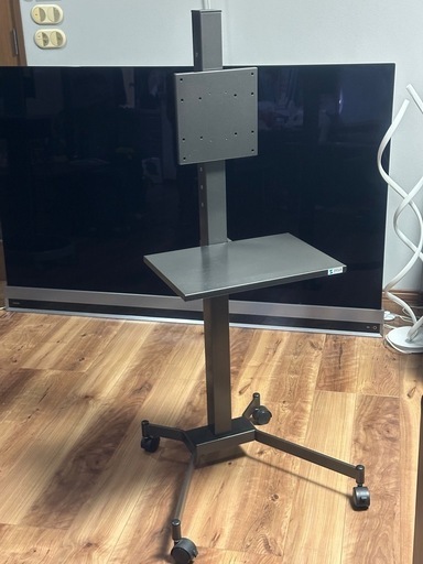 モニタースタンド 高さ調整可能 ブラック