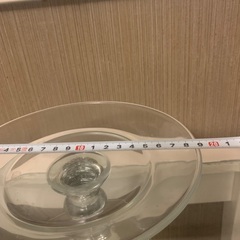 ガラス　ケーキスタンド　約20cmの画像