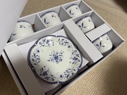 NARUMI　ミラノ　ボーンチャイナ　デミタスカップ＆ソーサー　5客セット