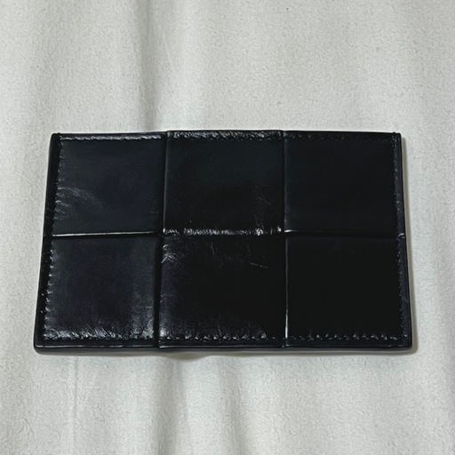 BOTTEGA VENETA ブラックレザー カードケース