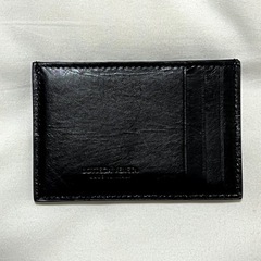 BOTTEGA VENETA ブラックレザー カードケースの画像