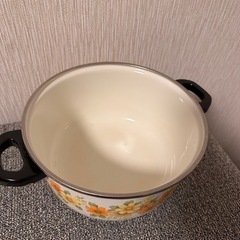 【ノリタケ】ホーロー両手鍋の画像