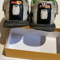 値下げ！プラレール靴　山手線　18cmの画像