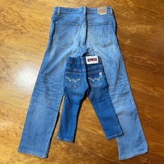 EDWIN ジーンズ　親子 デニムパンツ ジーパン 古着 ストレートの画像