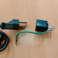 デスクトップパソコン用電源コード　2Ｐプラグ付き　中古　送料が高いので取りにこれる方限定の画像