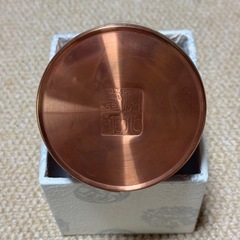 開化堂 茶筒 銅 平型 200gの画像