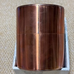 開化堂 茶筒 銅 平型 200gの画像