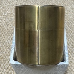 開化堂 真鍮 取込用茶筒 120gの画像