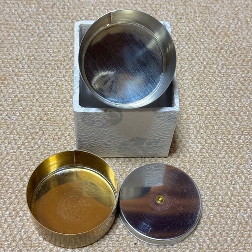 開化堂 真鍮 取込用茶筒 120g