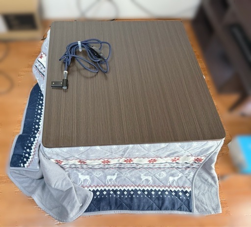 【美品】折りたたみコタツ（掛け毛布付き）