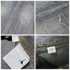 UNIQLO ユニクロ M Gジャン Gジャケット デニム ダメージありの画像