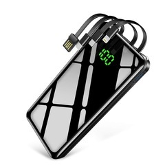 モバイルバッテリー 大容量 30000mAh 4台同時充電 4本...