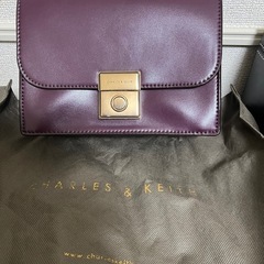 CHARLES&KEITH ショルダーバッグ パープル
