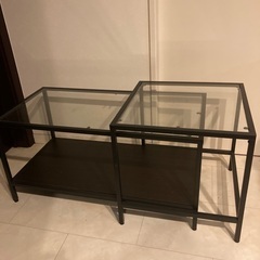 IKEA VITTSJÖ ヴィットショー ネストテーブル2点セットの画像