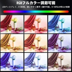 PEYOU LEDライト 2000mAh バッテリー内蔵の画像