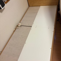 【現地引取希望】ニトリ ベッド シングル フレーム 収納付き ラ...