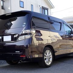 即乗りＯＫ 車検8年12月 ヴェルファイア 2.4Z HDDナビ フルセグTV DVD再生機能 Bluetooth フリップダウンモニター バックモニター 両側パワスラ スマートキー HID ETCの画像
