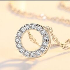 j→→→m43-2/ブリリアントサークルパヴェペンダントネックレスの画像