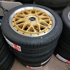 🔶BBSタイプ新品未使用ゴールドメッシュ/15インチ軽自動車用/アルミ/タイヤの画像