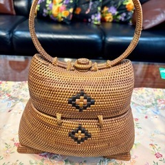 【未使用】アタバッグ ハイグレード インドネシア 高級伝統工芸品の画像