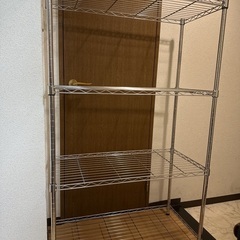 スチール棚　棚4段　幅85cm 高さ138cm 奥行40cm 