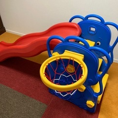 バスケットゴール付き滑り台
